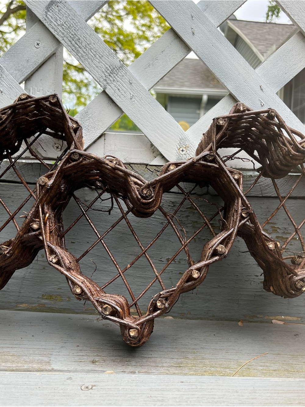 Woven Grapevine Heart Wall Decor - Brown